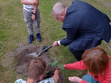Inauguracja projektu Owocowe łódzkie w Łodzi 2.06.2023 r., 